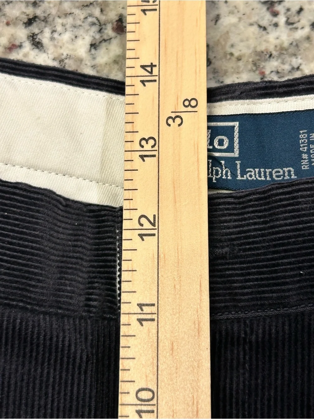 Polo Ralph Lauren Corduroy Andrew Pants Vintage Charcoal Men’s 36x32 Y2K 90s